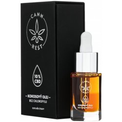 Cannrest 10% CBD kokosový olej 15 ml