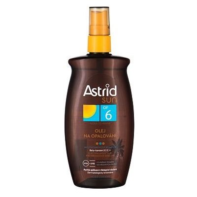 Astrid Sun Tanning Oil SPF6 voděodolný olej na opalování spray 200 ml – Zboží Mobilmania