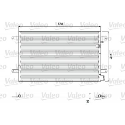 VALEO Kondenzátor, klimatizace 814004 – Zbozi.Blesk.cz