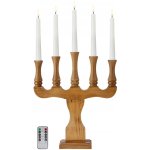 Markslöjd Rydboholm hnědý adventní svícen na baterie – Hledejceny.cz