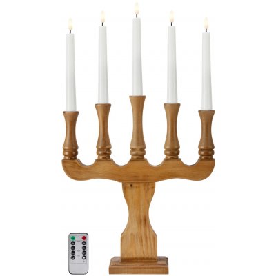 Markslöjd Rydboholm hnědý adventní svícen na baterie – Hledejceny.cz