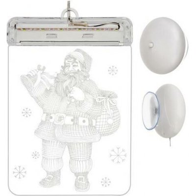 Maxo Vánoční 3D LED dekorace svítící Santa – Hledejceny.cz