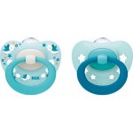 Nuk silikon šidítko 2 ks Signature Blue – Zboží Dáma