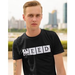 Bezvatriko Weed need Canvas pánské tričko s krátkým rukávem 1 Černá