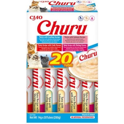 Churu Cat BOX Tuna Seafood Variety 20 x 40 g – Zbozi.Blesk.cz