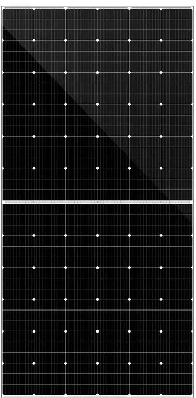 DAH Solar DHM-T72x10/FS(BW)-550W stříbrný rám