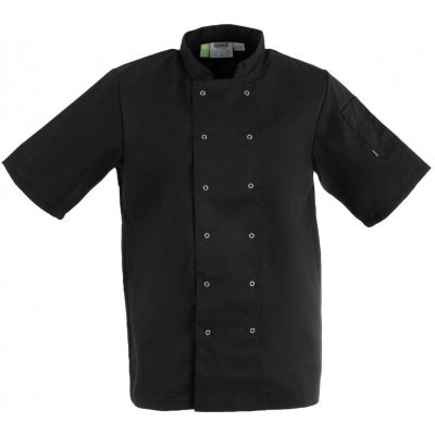 Whites Chefs Clothing Vegas krátký rukáv černý S – Sleviste.cz