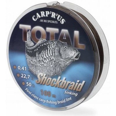 Carp ´R´ Us Šňůra Total Shock Braid 100m 0,41mm 22,7kg – Sleviste.cz
