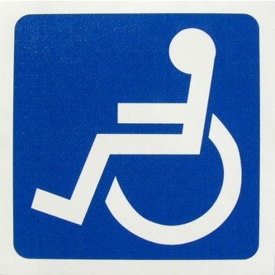 D.I.N.O. Samolepka invalida - vozíčkář – Zboží Dáma
