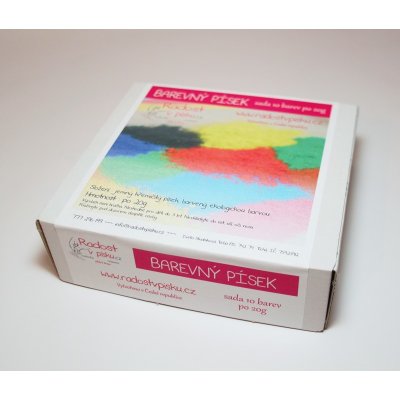 Radost v písku Velká sada 17 x 40 g barevný písek – Sleviste.cz