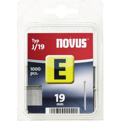 Hřebíky - Typ J 1000 ks Novus 105110400 rozměry (d x š) 19 mm x 1.2 mm – Zboží Mobilmania