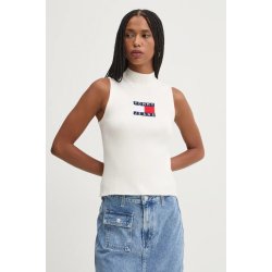 Tommy Jeans Vesta s pologolfem DW0DW18527 béžová