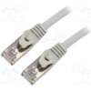 síťový kabel Gembird PP6A-LSZHCU-25M Patch, S/FTP, 6a, drát, Cu, LSZH, 25m, šedý