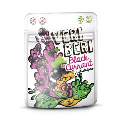 Veri Beri Ovocné stripsy černý rybíz 50 g – Zboží Mobilmania
