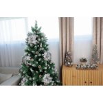 Kvet MagicHome Vianoce Poinssetia strieborná stonka – Hledejceny.cz