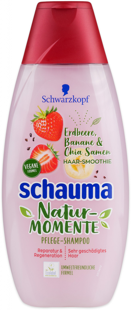 Schauma Nature Moments Jahoda Banán s Chia Semínky šampon 400 ml