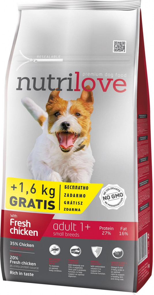 Nutrilove Dog Adult Small 8 kg