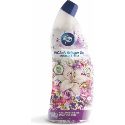 Ambi Pur WC aktivní hygienický čistící gel s vůní White Flowers 750 ml – Hledejceny.cz
