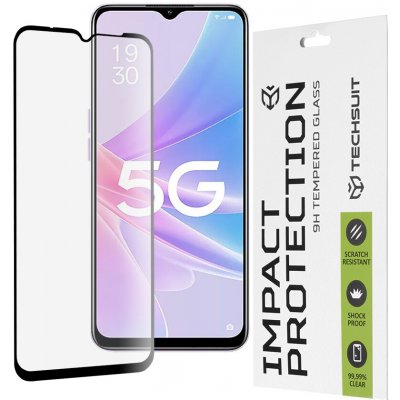 Techsuit 111D celoplošné celolepicí sklo Oppo A58 5G A78 5G Černé 145439 – Zboží Živě