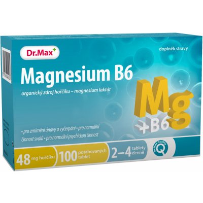 Dr.Max Magnesium B6 100 tablet od 149 Kč - Heureka.cz