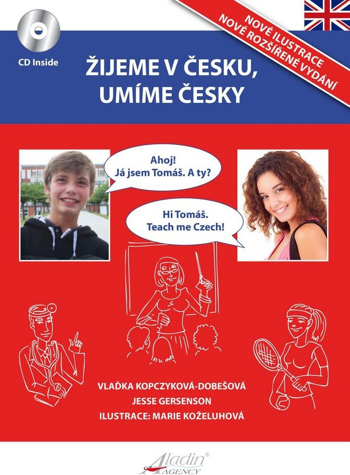 Žijeme v česku, umíme česky + CD / AJ - Kopczyková-Dobešová Vlaďka