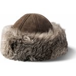 Kreibich & Fellhof kožešinová čepice s lemem Marina béžová – Zboží Dáma