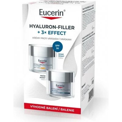 Eucerin HyaluronFiller+3xEffect denní krém SPF30 50 ml + noční krém 50 ml – Sleviste.cz
