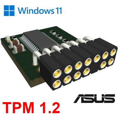 IAX (B-101) ASUS B-modul special TPM 1.2 var:LPC pin:14pin pro Win11 – Zboží Živě