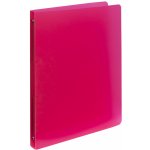 Karton P + P 4 kroužkový pořadač 25 mm Opaline čirý Červená – Zboží Živě