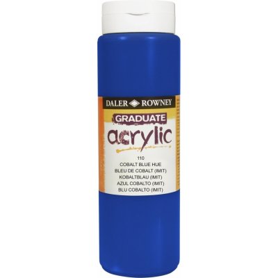 Daler Rowney Graduate akrylová barva cobalt blue hue 500 ml 1 ks – Hledejceny.cz