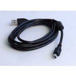 Gembird CCF-USB2-AM5P-6 USB 2.0 A-Mini B (5pin) propojovací, HQ s ferritovým jádrem, 1,8m, černý – Sleviste.cz