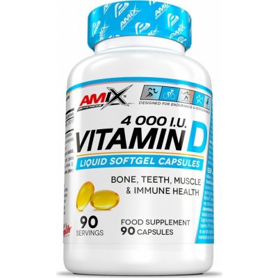 Amix Nutrition Amix Vitamin D 4000 I.U. 90kapslí – Hledejceny.cz