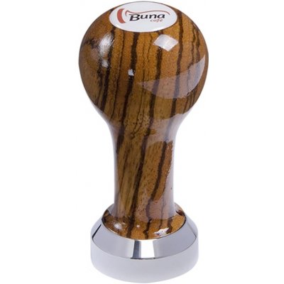 Buna Café Tamper zebráno, lak, SP, nerez lesk, plochý 41 mm – Zbozi.Blesk.cz