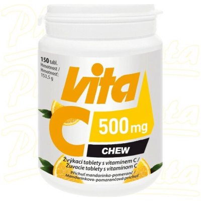 Vitabalans OY Vita-C Chew 500 mg 150 tablet – Hledejceny.cz