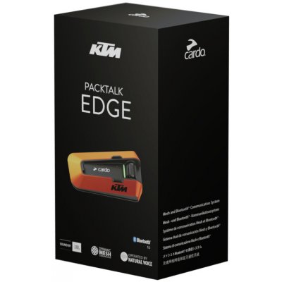 Cardo Packtalk EDGE KTM – Zboží Mobilmania