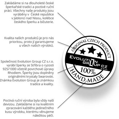 Evolution Group pecka s krystaly Swarovski modrá kostička 31030.5 – Zboží Mobilmania