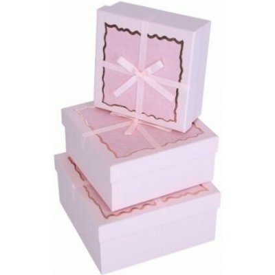 Dárková krabička Růžová elegance sada velká – Zboží Živě