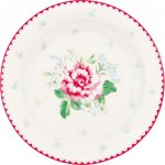 Green Gate Dezertní talířek Alivia White 15 cm, červená barva, porcelán – Hledejceny.cz