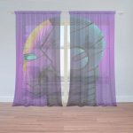 Sablio Záclony Iron Man Helma na fialové: 2ks 150x250cm – Hledejceny.cz