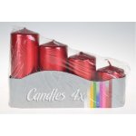 Bispol adventní schody 50/4 metalik červená – Hledejceny.cz