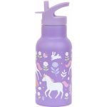 A Little Lovely Company nerezová lahev na pití 350 ml jednorožci a duha – Zboží Dáma