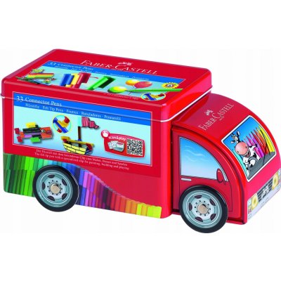 Faber-Castell 155533 Connector plechové autíčko 33 ks – Zboží Dáma