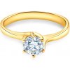 Prsteny Savicki zásnubní prsten žluté zlato diamant J176