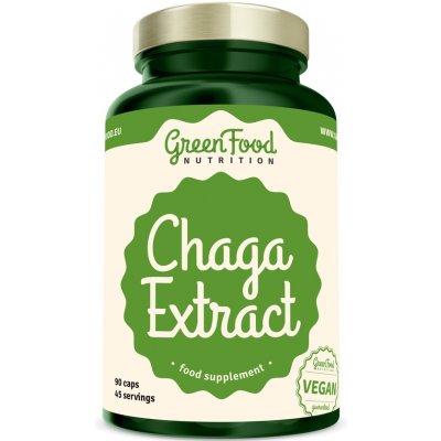 GreenFood Nutrition Chaga extract 90 kapslí – Hledejceny.cz