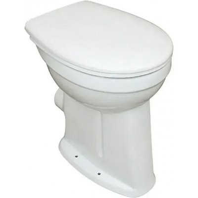 German Stojací WC mísa / vyvýšené sezení / sanitární keramika / BEZ PRKÉNKA / bílá – Zboží Mobilmania