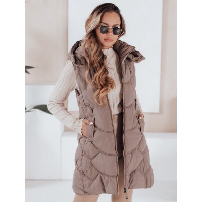 DStreet vesta TY5101 béžová – Zboží Dáma