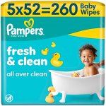 Pampers čistící ubrousky Fresh & Clean 5 x 52 ks – Zboží Dáma