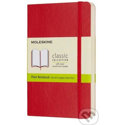 Moleskine Zápisník měkké desky A6 čistý červený – Zboží Mobilmania