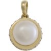 Prsteny Zlatnictví Zlatíčko Zlatý přívěsek s bílou perlou 740.00004