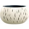 Květináč a truhlík Prosperplast Květináč s vkladem SANDY BOWL krémový 29 cm